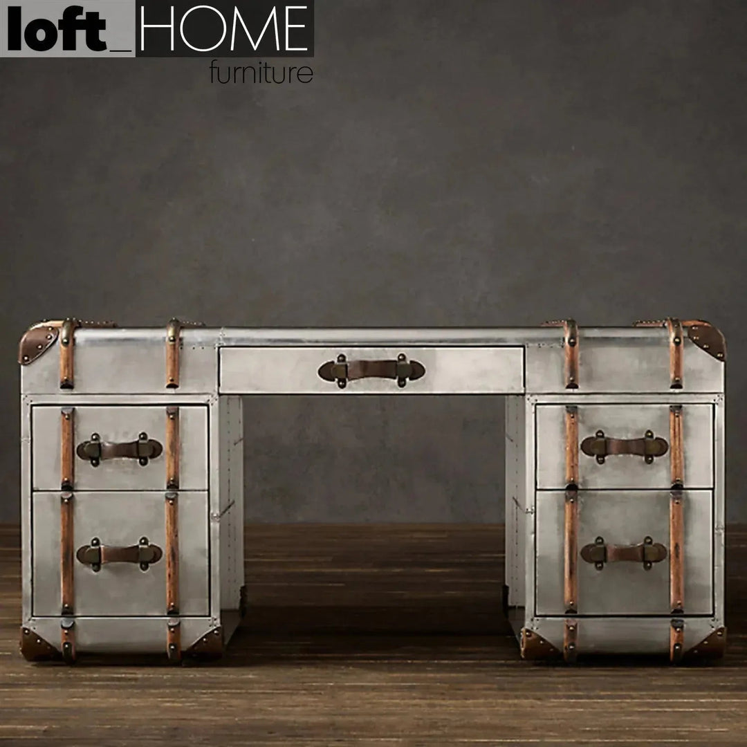 Industrial Aluminium Study Table RICHARDS TRUNK