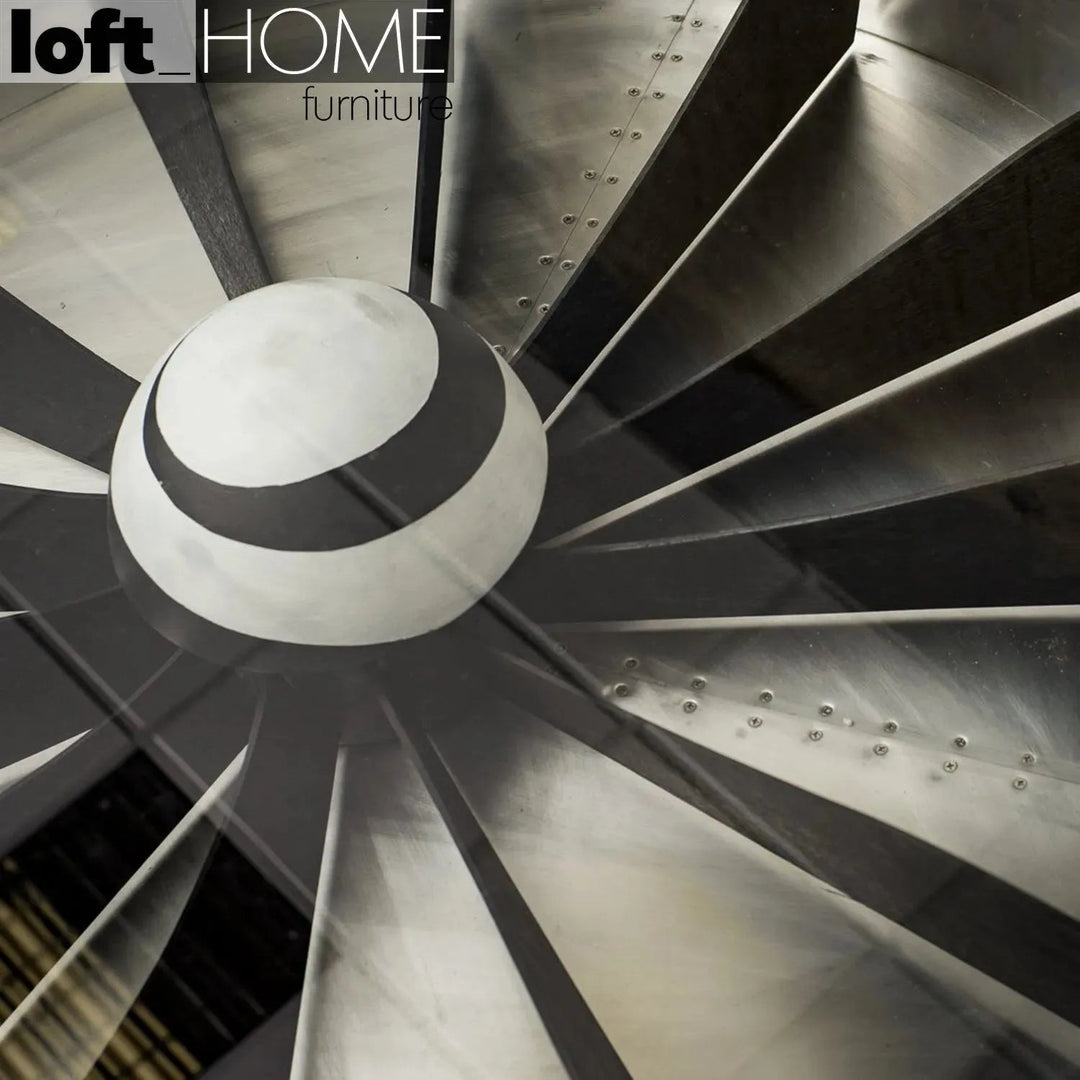 Industrial Aluminium Tempered Glass Coffee Table ENGINE