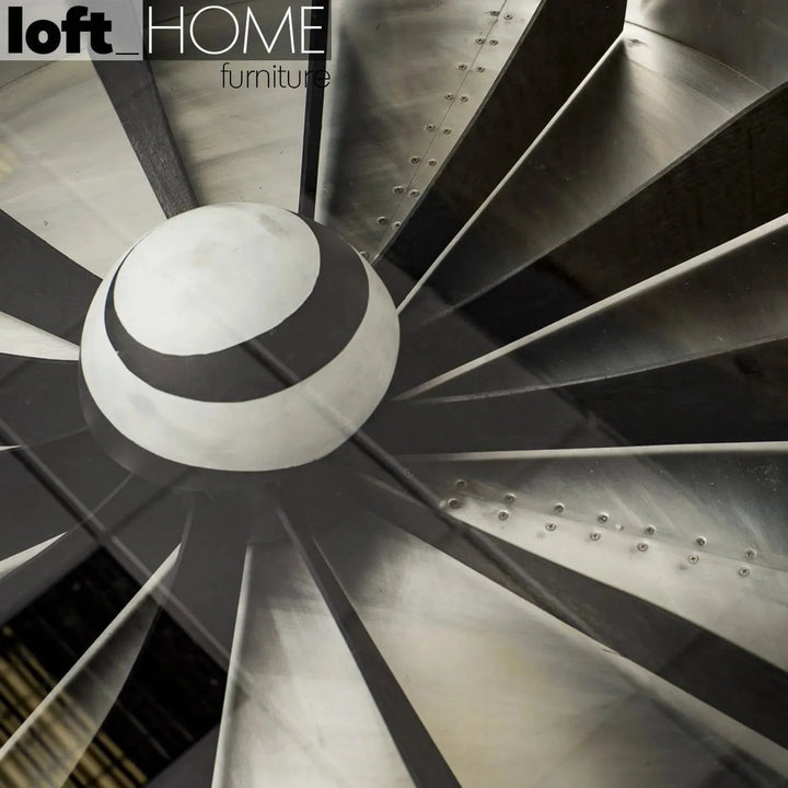 Industrial Aluminium Tempered Glass Coffee Table ENGINE