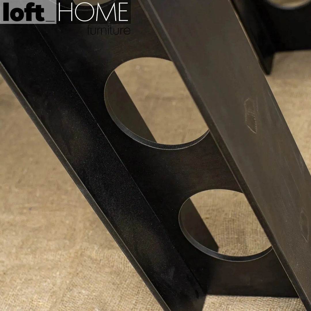 Industrial aluminium tempered glass study table skyway in details.