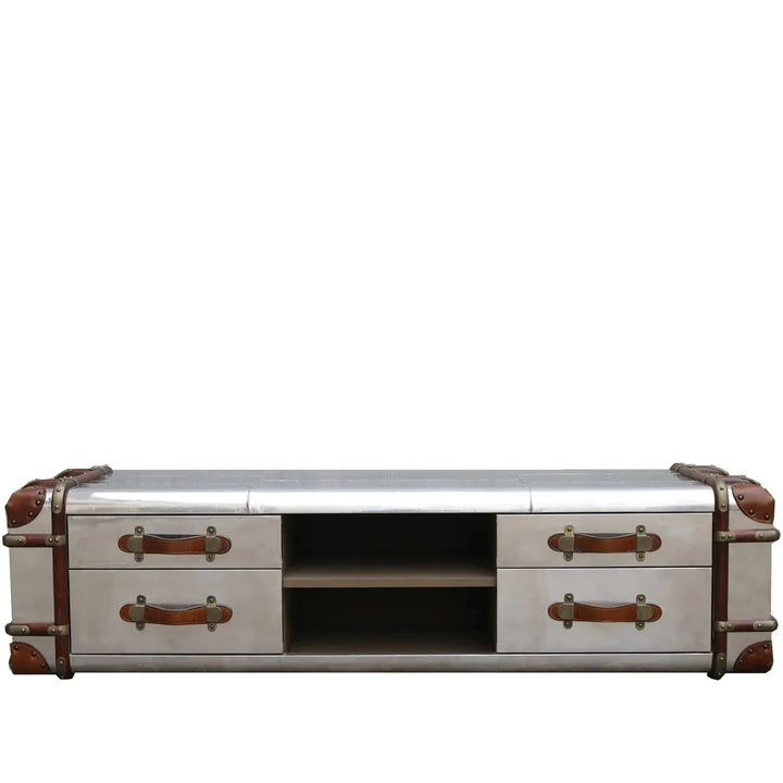 Industrial Aluminium TV Console RICHARDS TRUNK