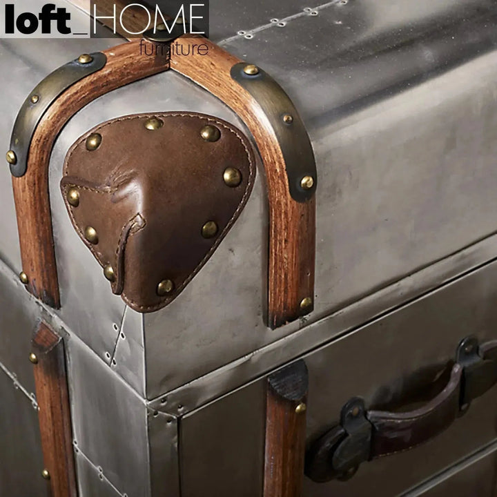 Industrial Aluminium TV Console RICHARDS TRUNK