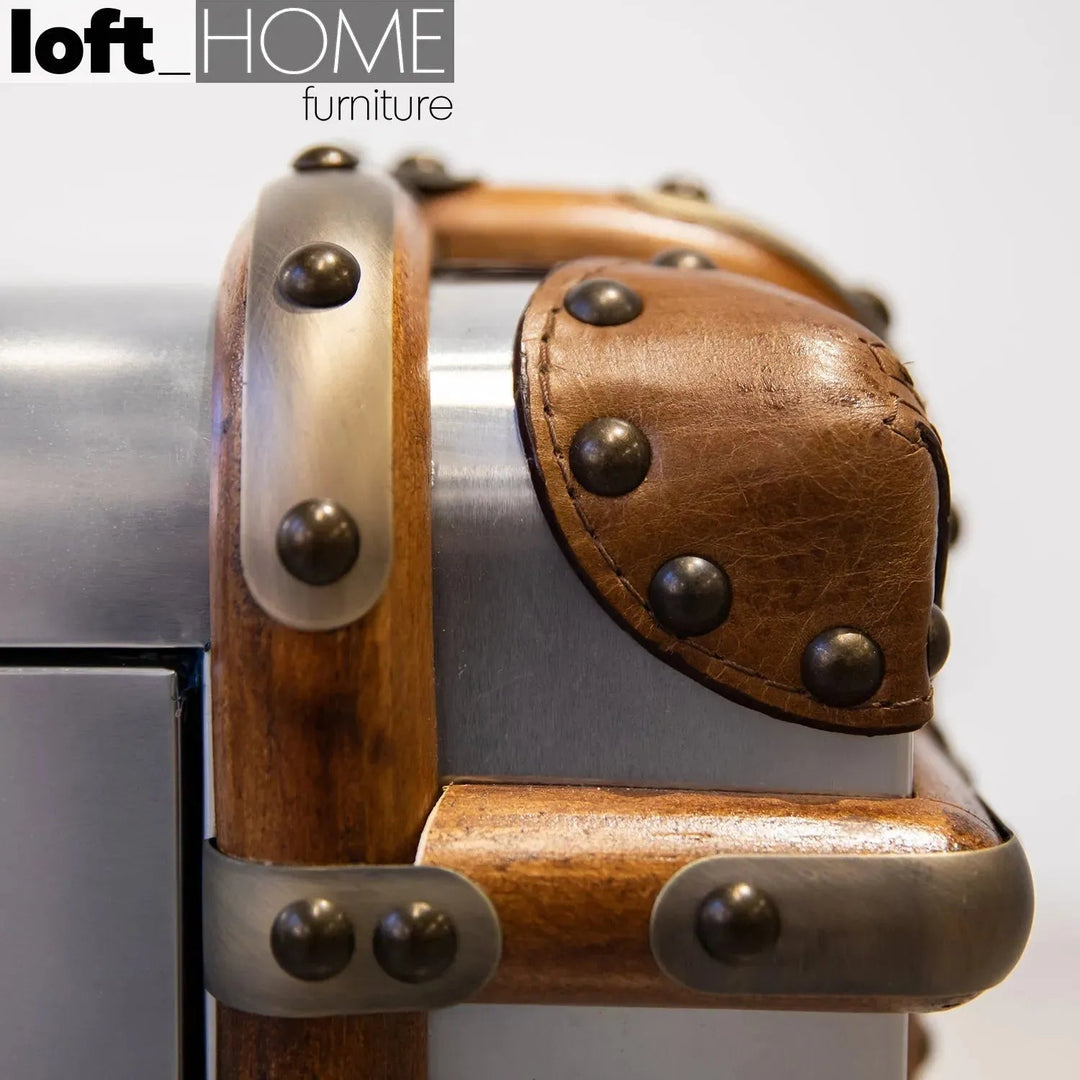 Industrial Aluminium TV Console RICHARDS TRUNK