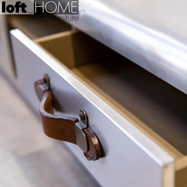 Industrial Aluminium TV Console RICHARDS TRUNK