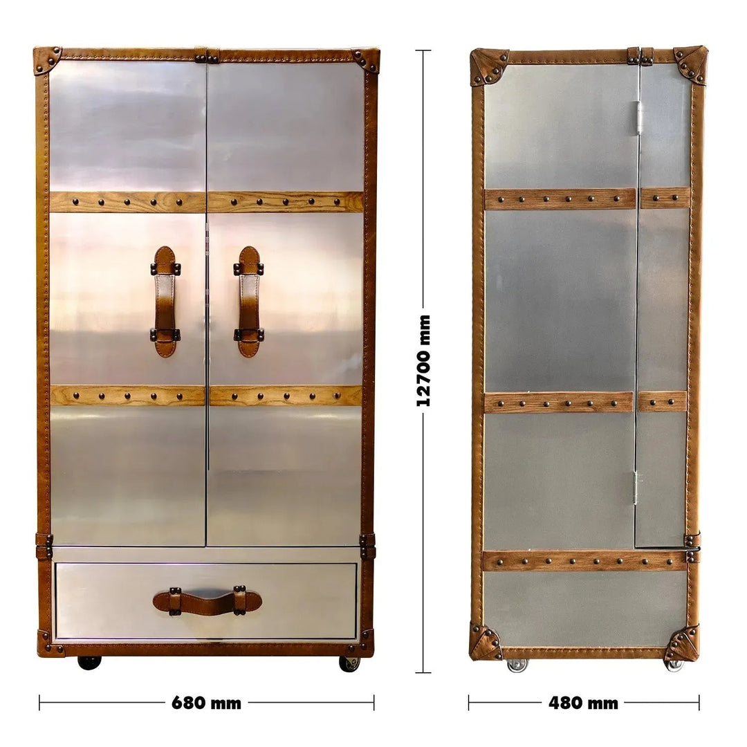 Industrial Aluminium Wine Cabinet AIRCRAFT