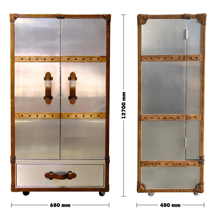 Industrial Aluminium Wine Cabinet AIRCRAFT