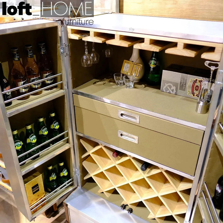 Industrial Aluminium Wine Cabinet AIRCRAFT