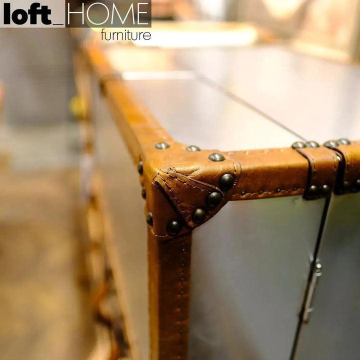 Industrial aluminium wine cabinet aircraft in real life style.