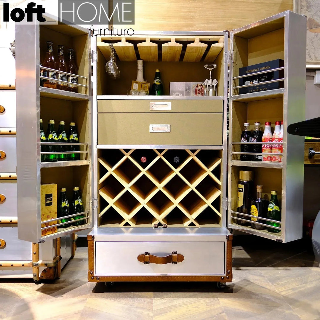 Industrial Aluminium Wine Cabinet AIRCRAFT