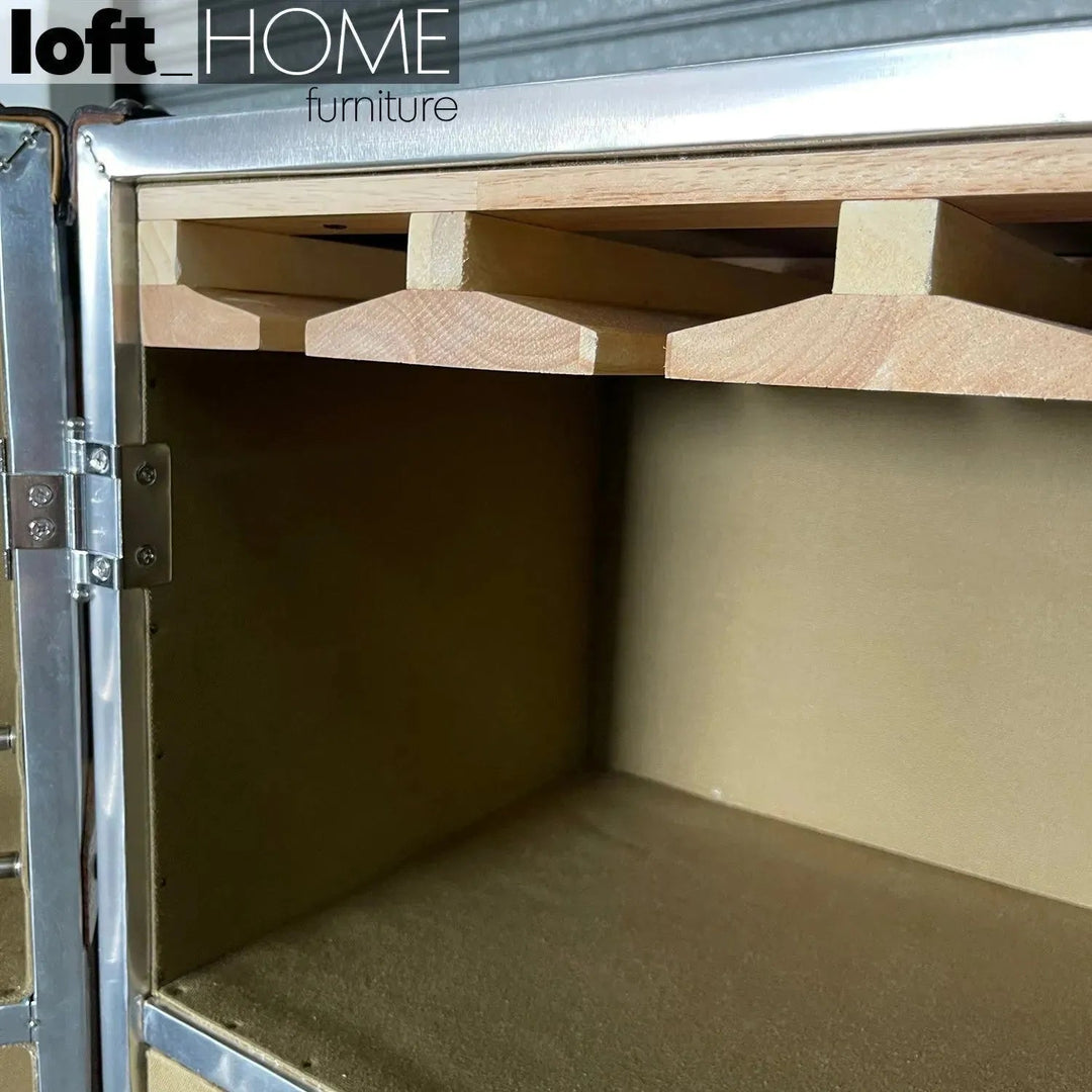 Industrial Aluminium Wine Cabinet AIRCRAFT