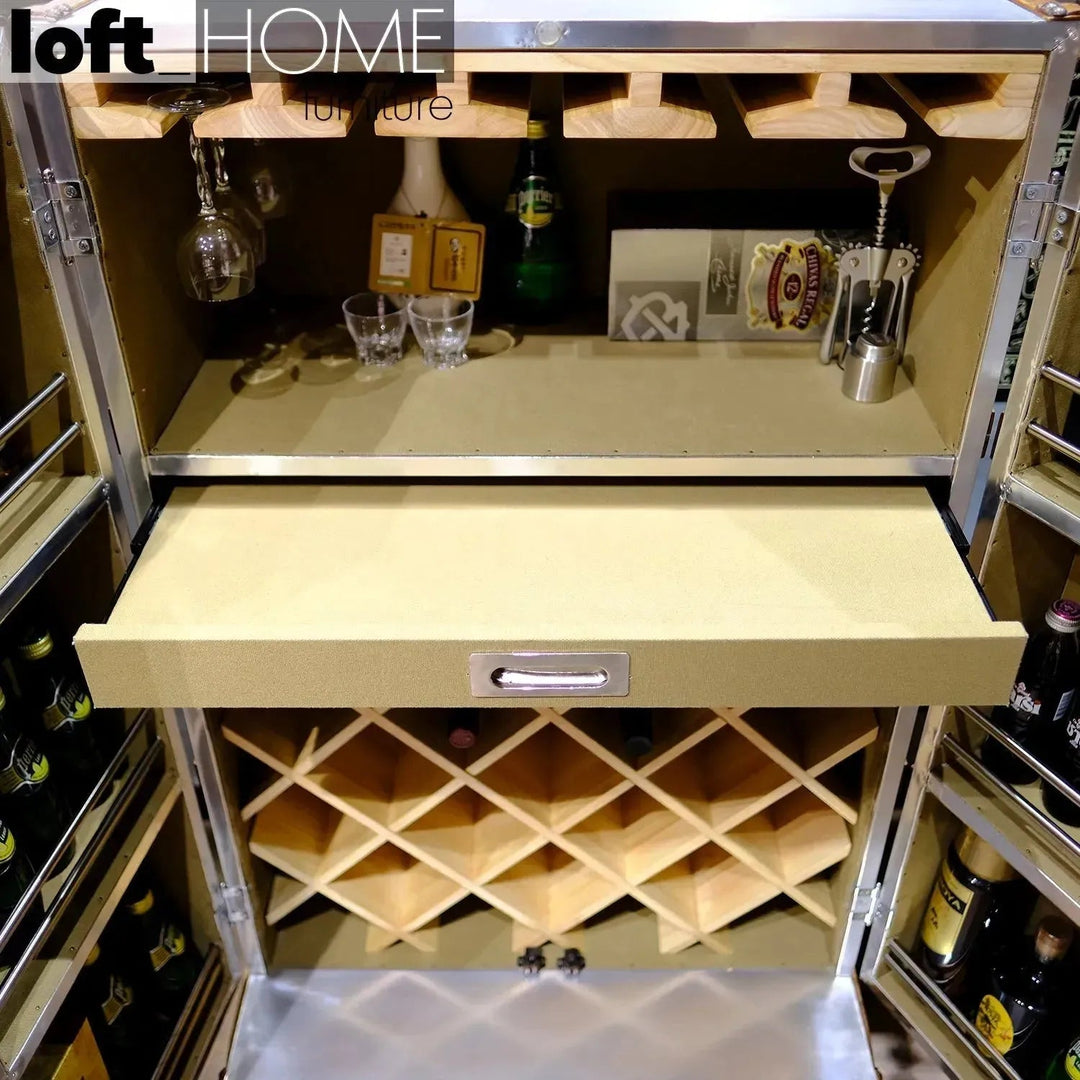Industrial Aluminium Wine Cabinet AIRCRAFT
