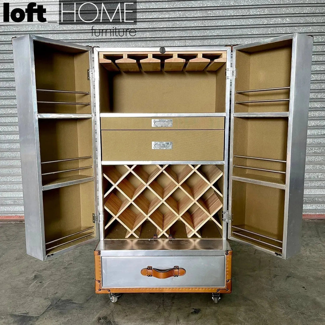 Industrial Aluminium Wine Cabinet AIRCRAFT