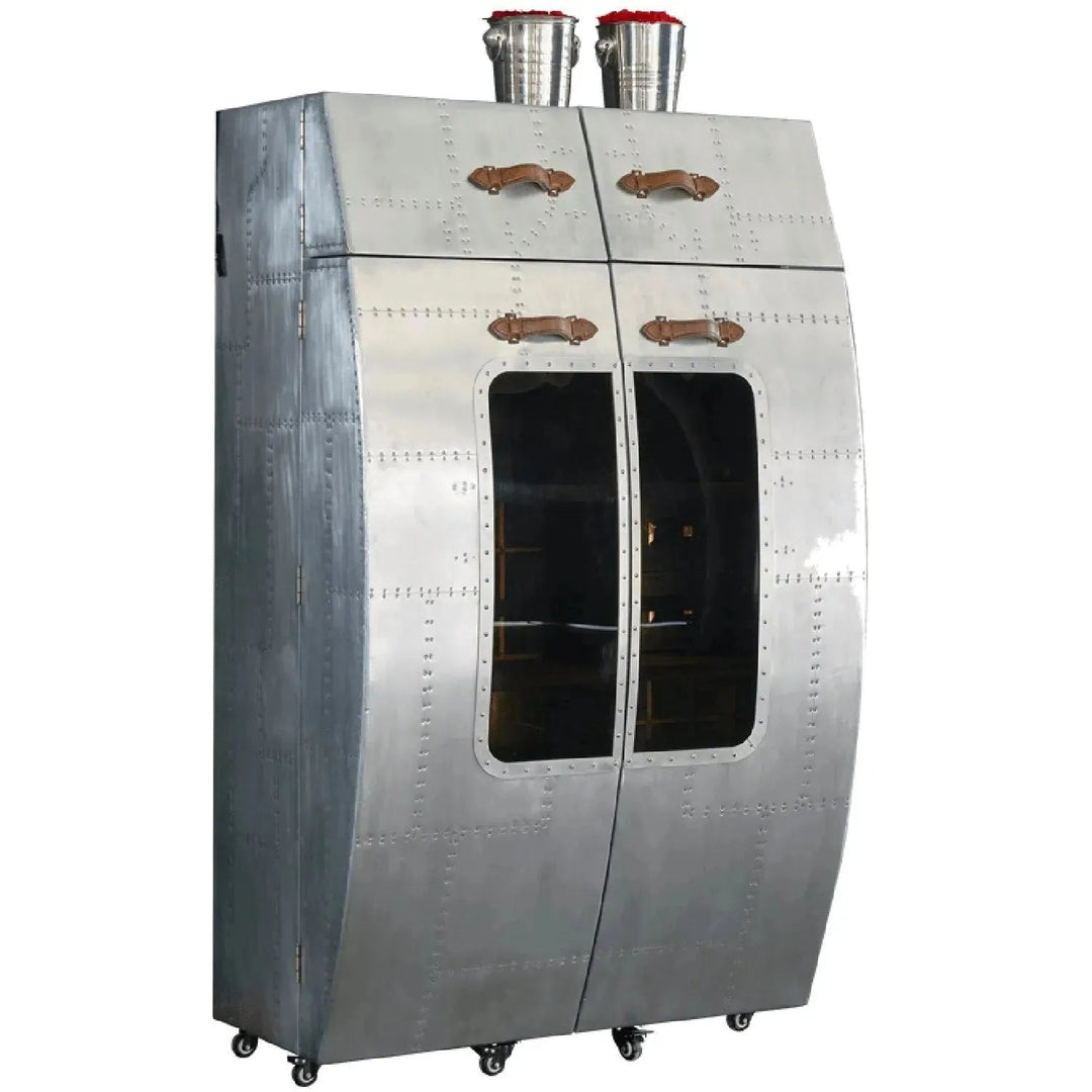 Industrial Aluminium Wine Cabinet AVIATOR