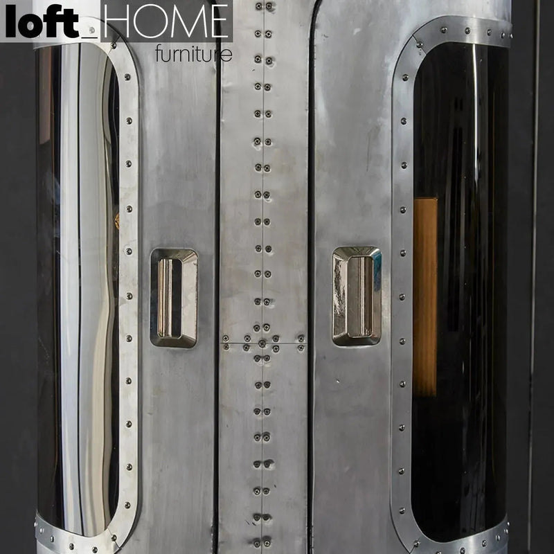 Industrial aluminium wine cabinet shuttle material variants.