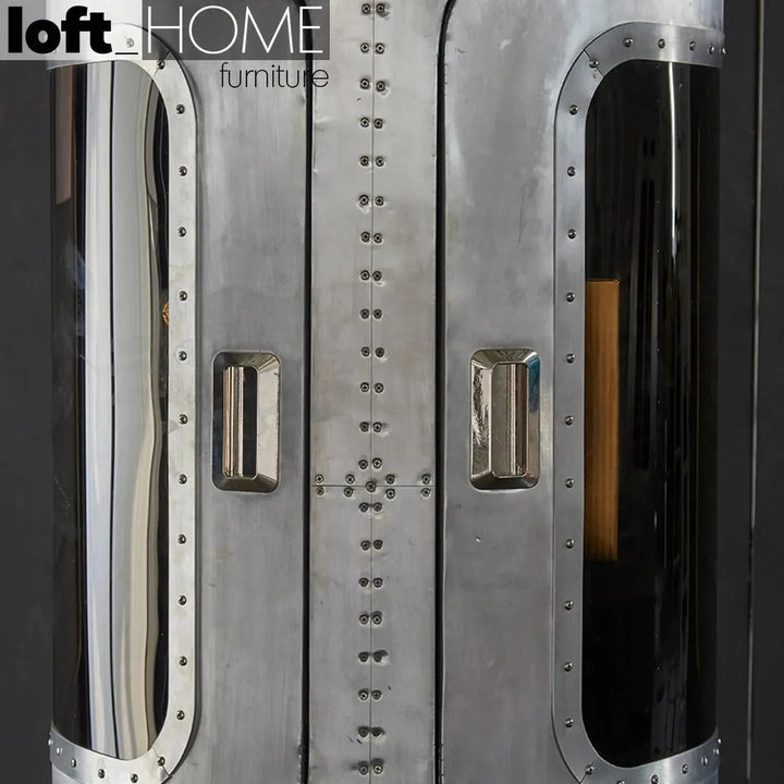 Industrial aluminium wine cabinet shuttle material variants.