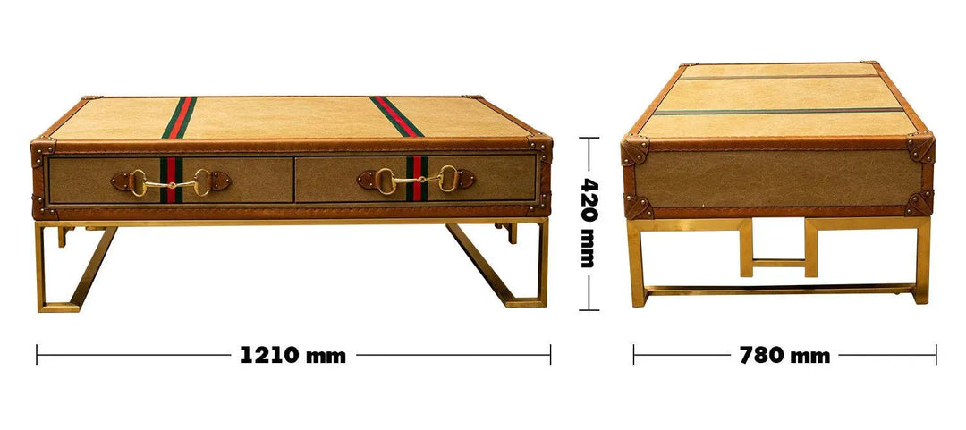 Vintage canvas coffee table guccio size charts.