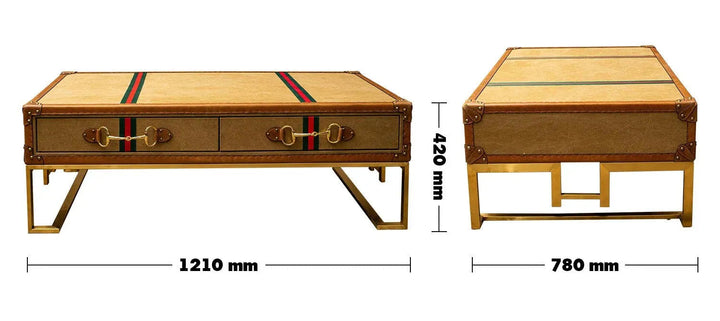 Vintage canvas coffee table guccio size charts.