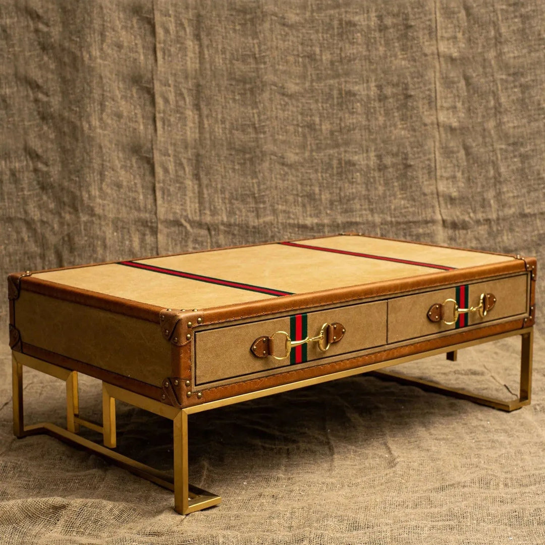 Vintage Canvas Coffee Table GUCCIO