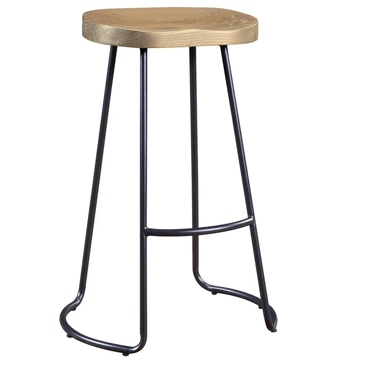 Industrial Elm Wood Bar Stool SANCTUM COUNTRY