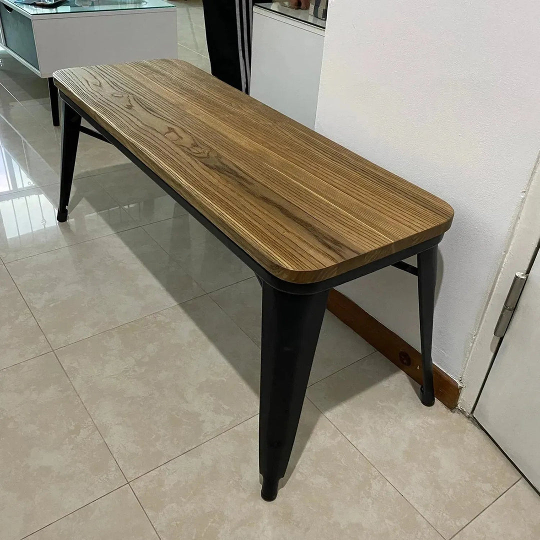 Industrial Elm Wood Dining Bench SANCTUM X