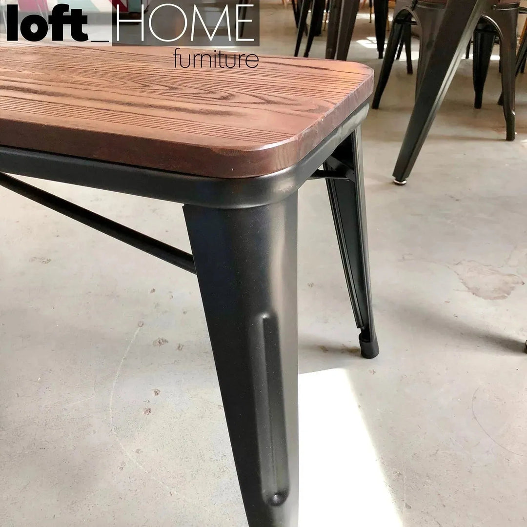 Industrial Elm Wood Dining Bench SANCTUM X