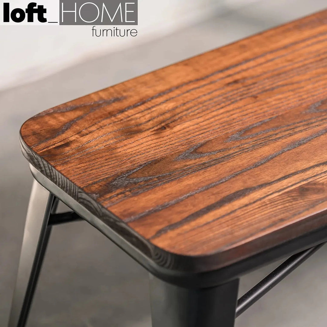 Industrial Elm Wood Dining Bench SANCTUM X