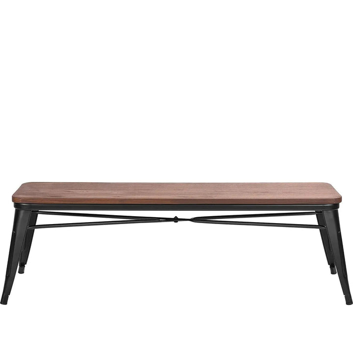 Industrial Elm Wood Dining Bench SANCTUM X