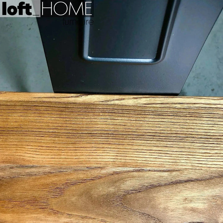 Industrial Elm Wood Dining Set 5 Pieces SANCTUM X