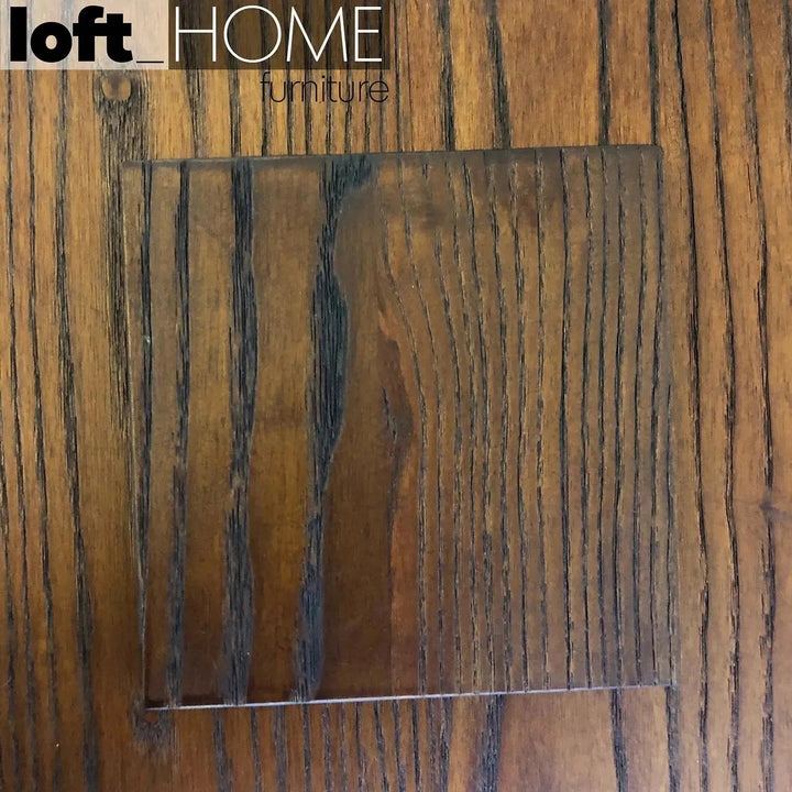 Industrial Elm Wood Dining Set 5 Pieces SANCTUM X