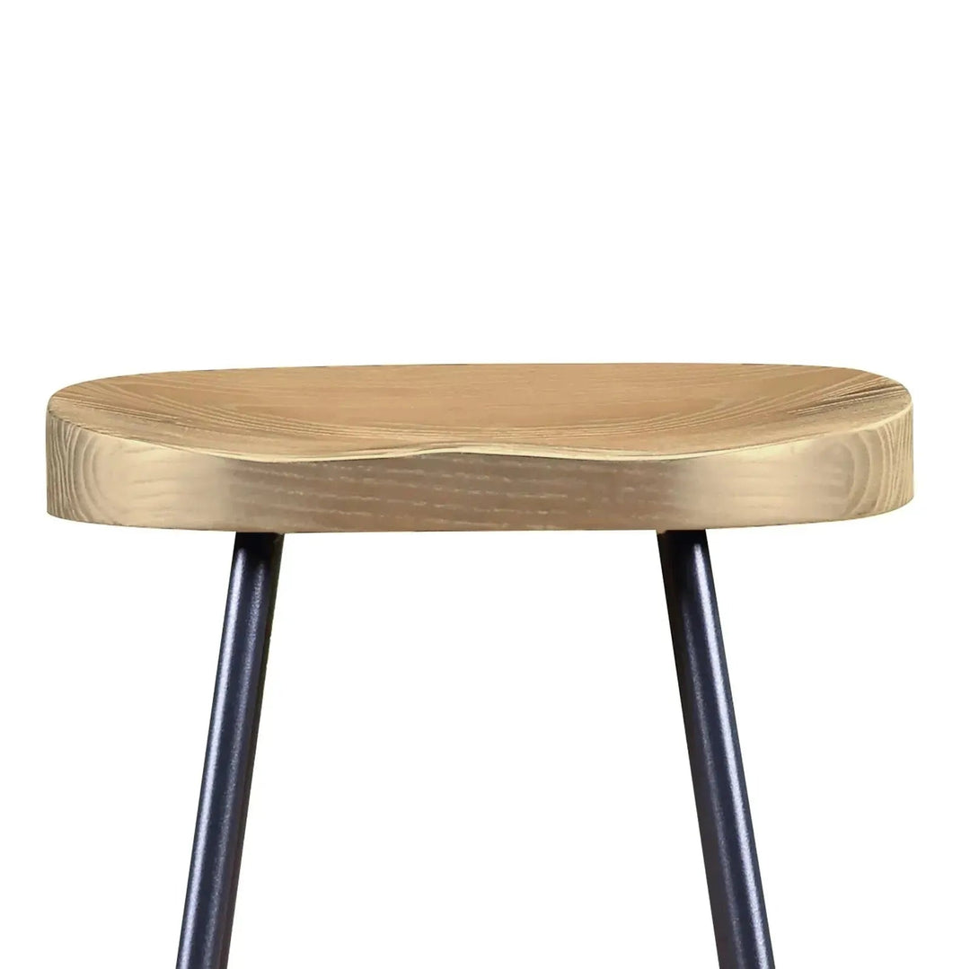 Industrial Elm Wood Dining Stool SANCTUM COUNTRY
