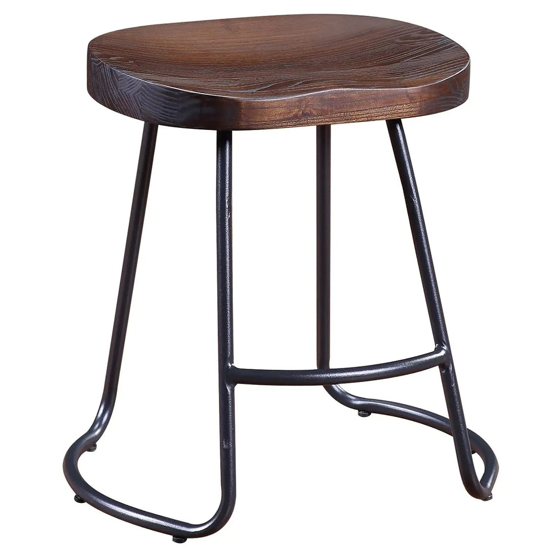 Industrial Elm Wood Dining Stool SANCTUM COUNTRY