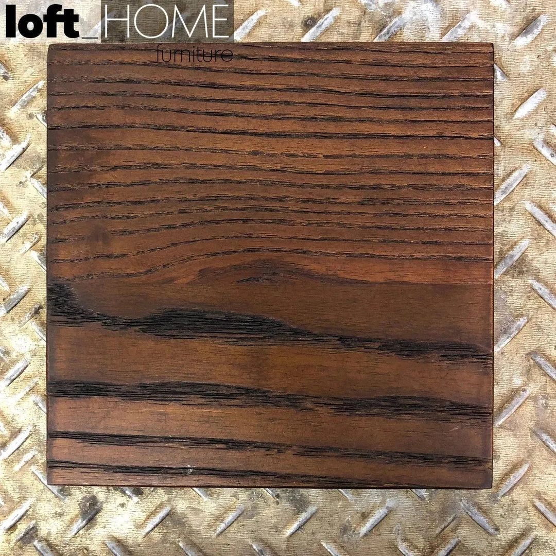 Industrial Elm Wood Dining Table SANCTUM X