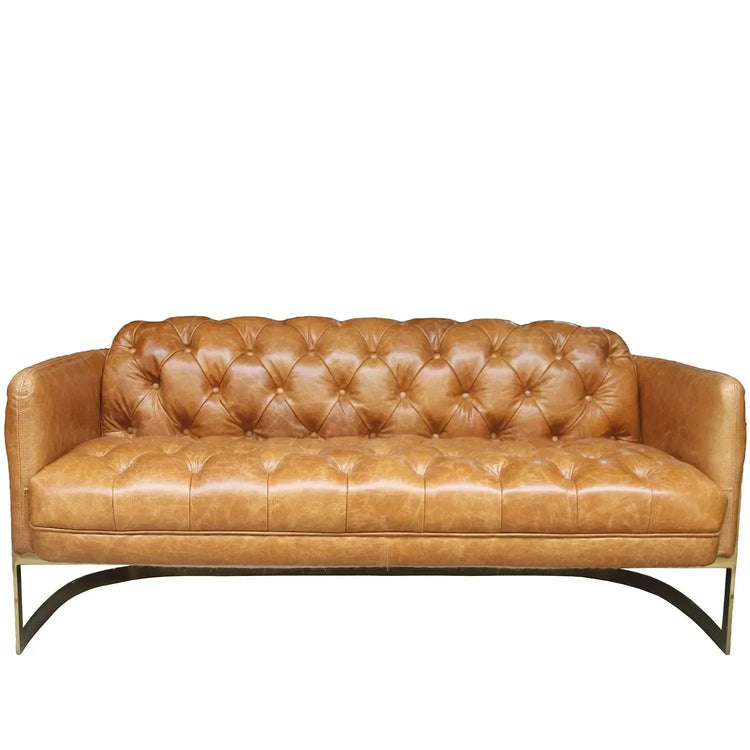 Industrial Genuine Leather 2 Seater Sofa BLAKE Good to Know Preview-1