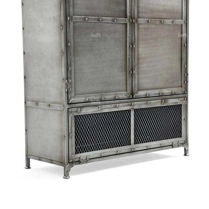 Industrial metal cabinet bernz in panoramic view.