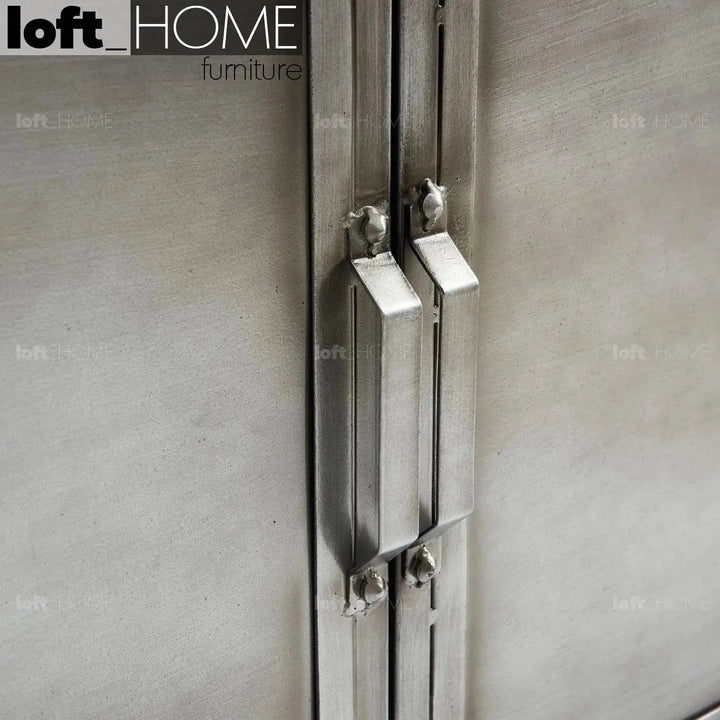 Industrial metal cabinet bernz layered structure.