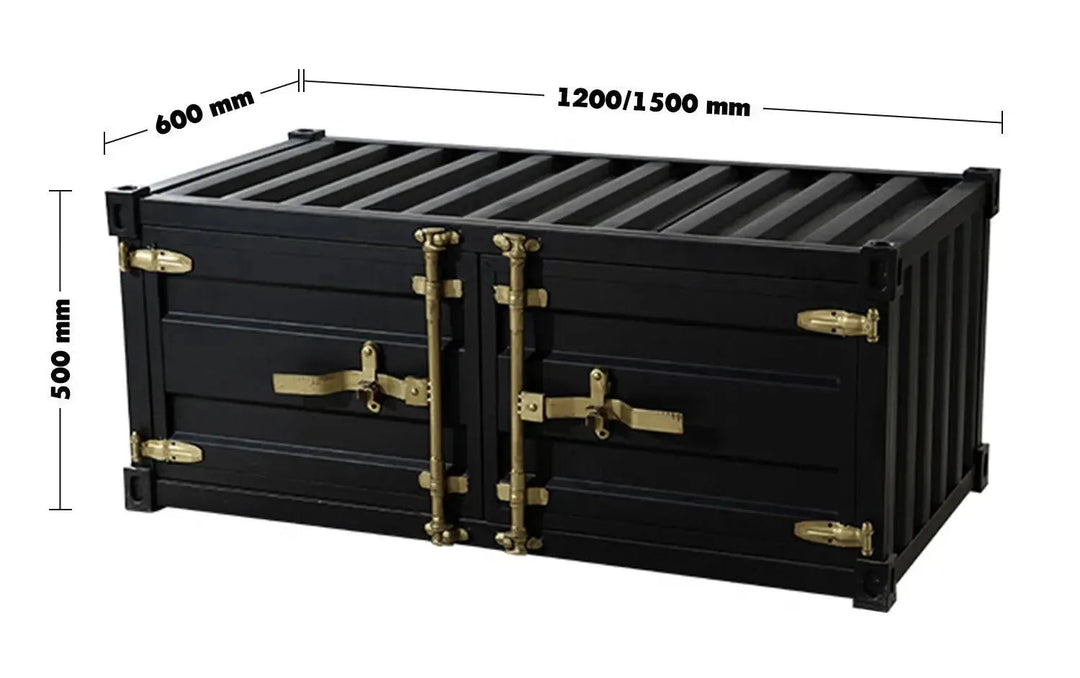Industrial Metal Coffee Table CONTAINER