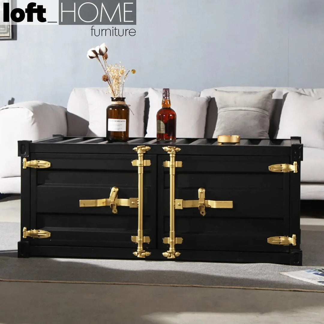 Industrial Metal Coffee Table CONTAINER