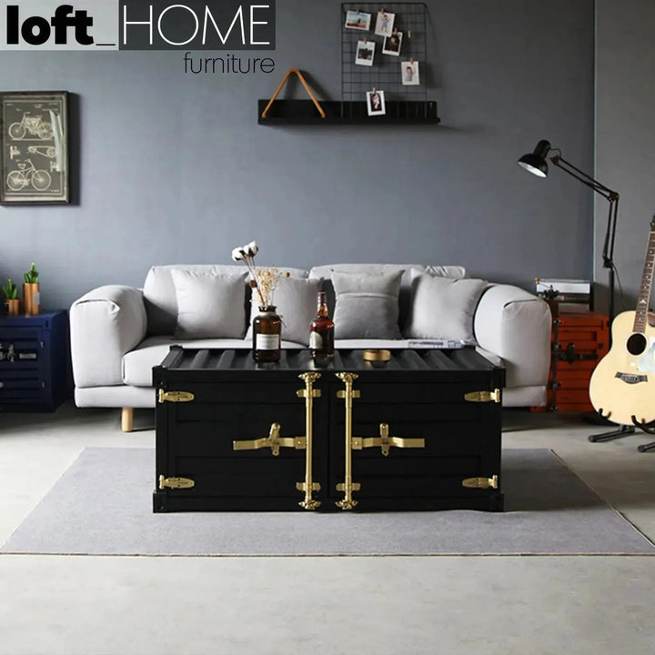 Industrial Metal Coffee Table CONTAINER