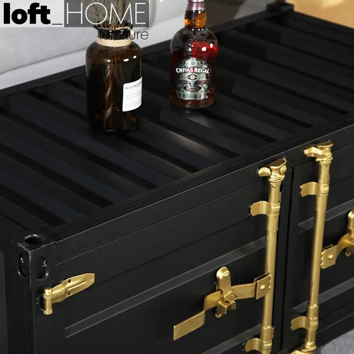 Industrial Metal Coffee Table CONTAINER