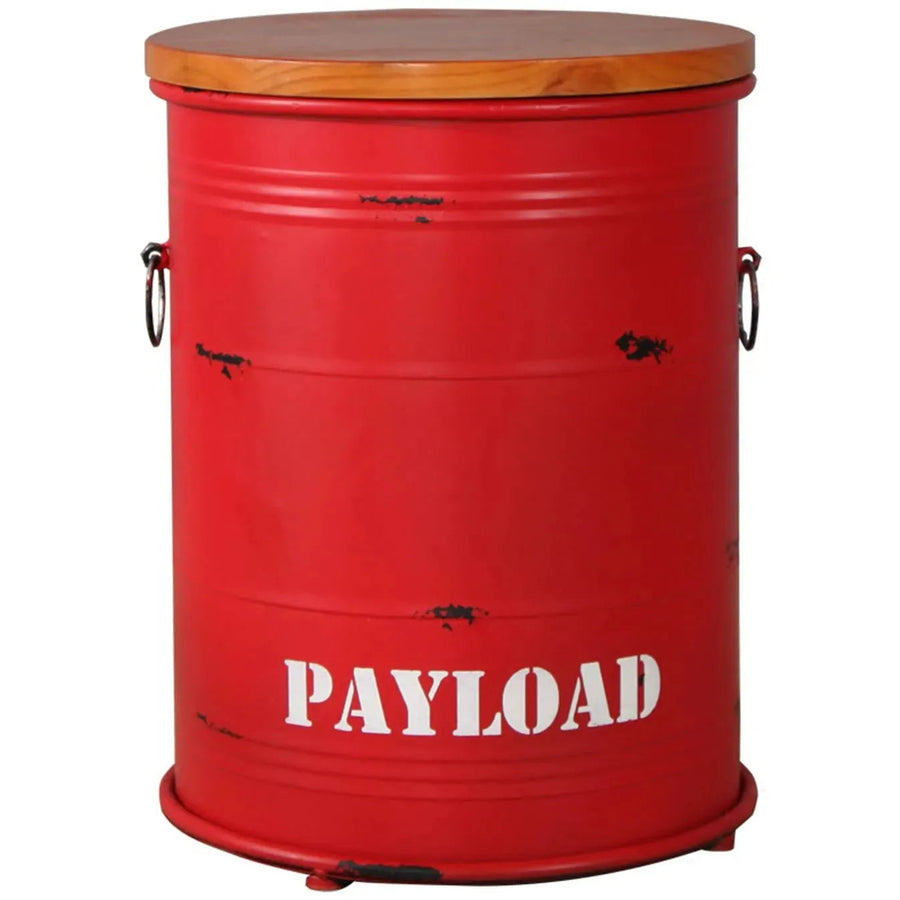 Industrial Metal Side Table CONTAINER ROUND