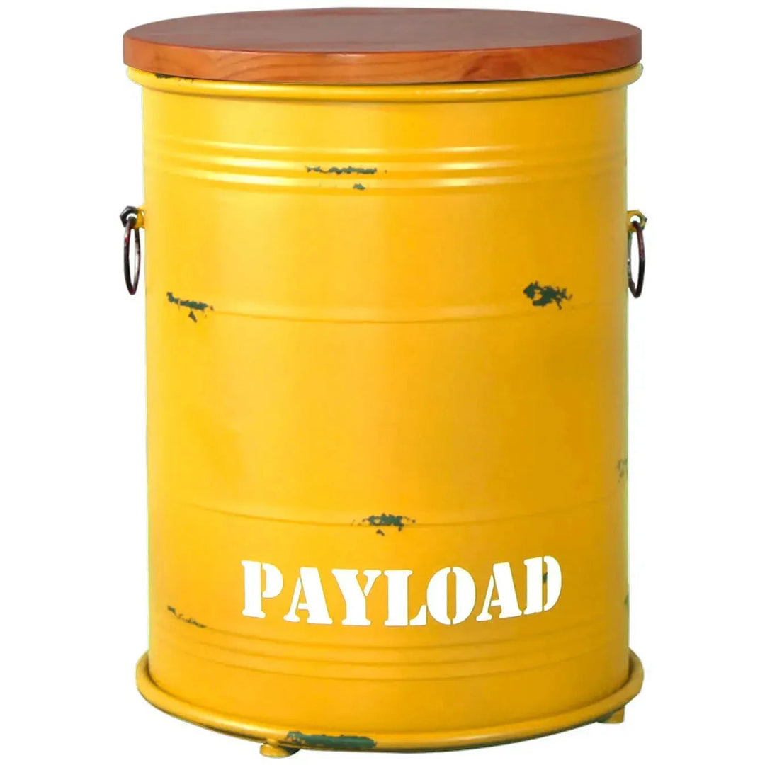 Industrial Metal Side Table CONTAINER ROUND