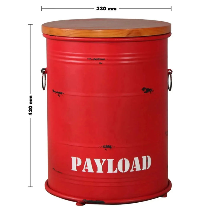 Industrial Metal Side Table CONTAINER ROUND