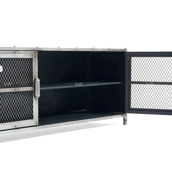 Industrial Metal TV Console BERNZ