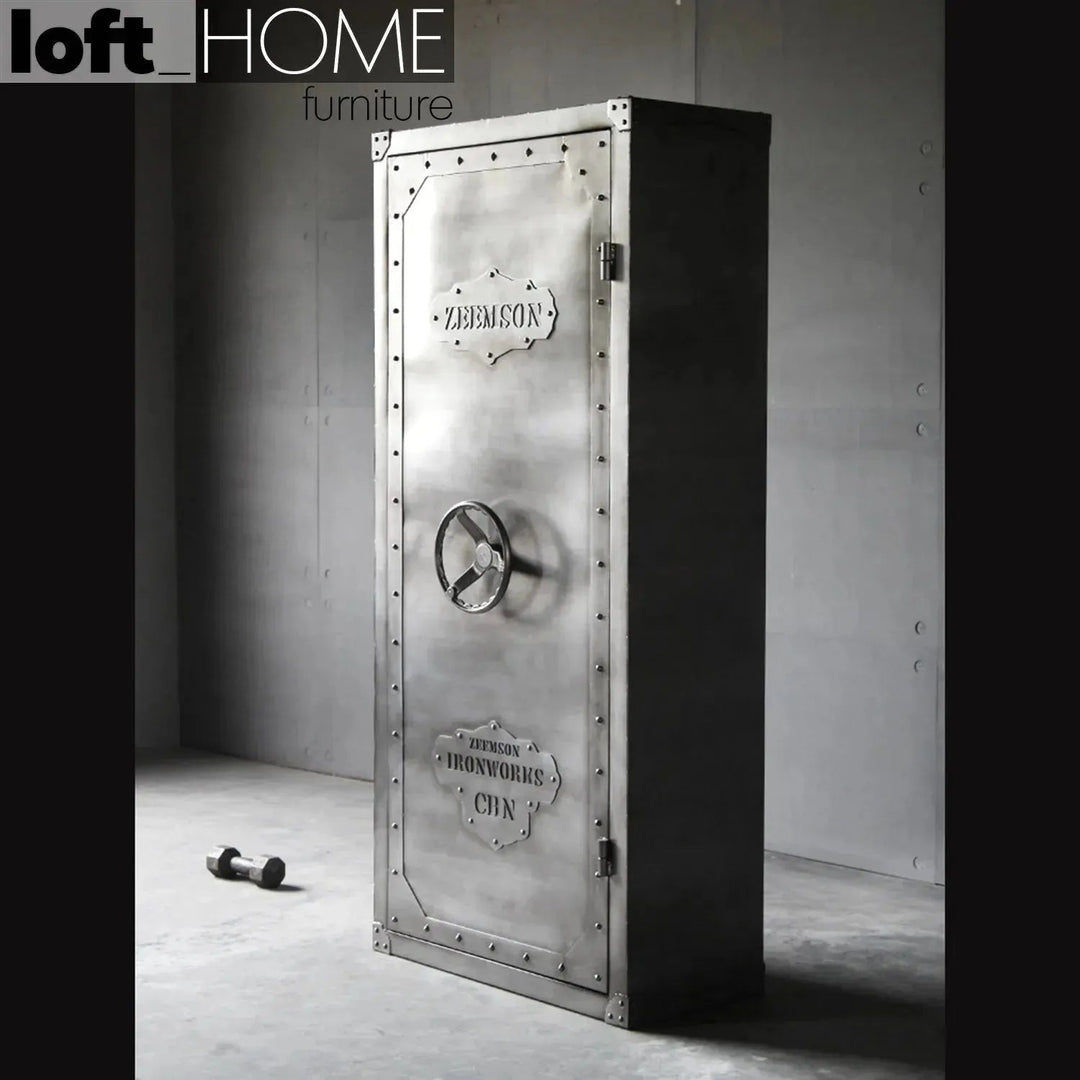 Industrial Metal Wardrobe HATCH WHEEL SINGLE