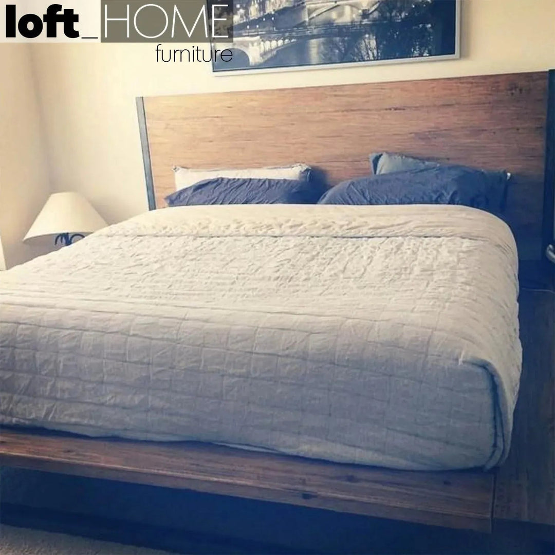 Industrial Pine Wood Bed INDUSTRIAL