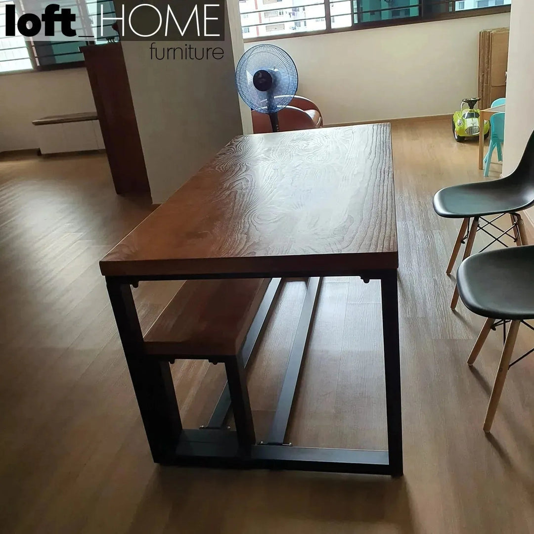 Industrial Pine Wood Dining Bench CLASSIC