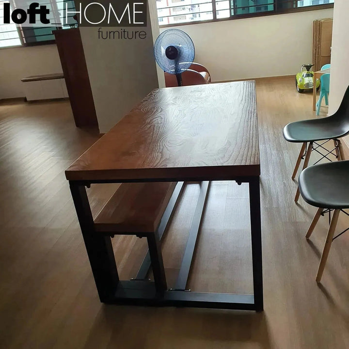 Industrial Pine Wood Dining Bench CLASSIC