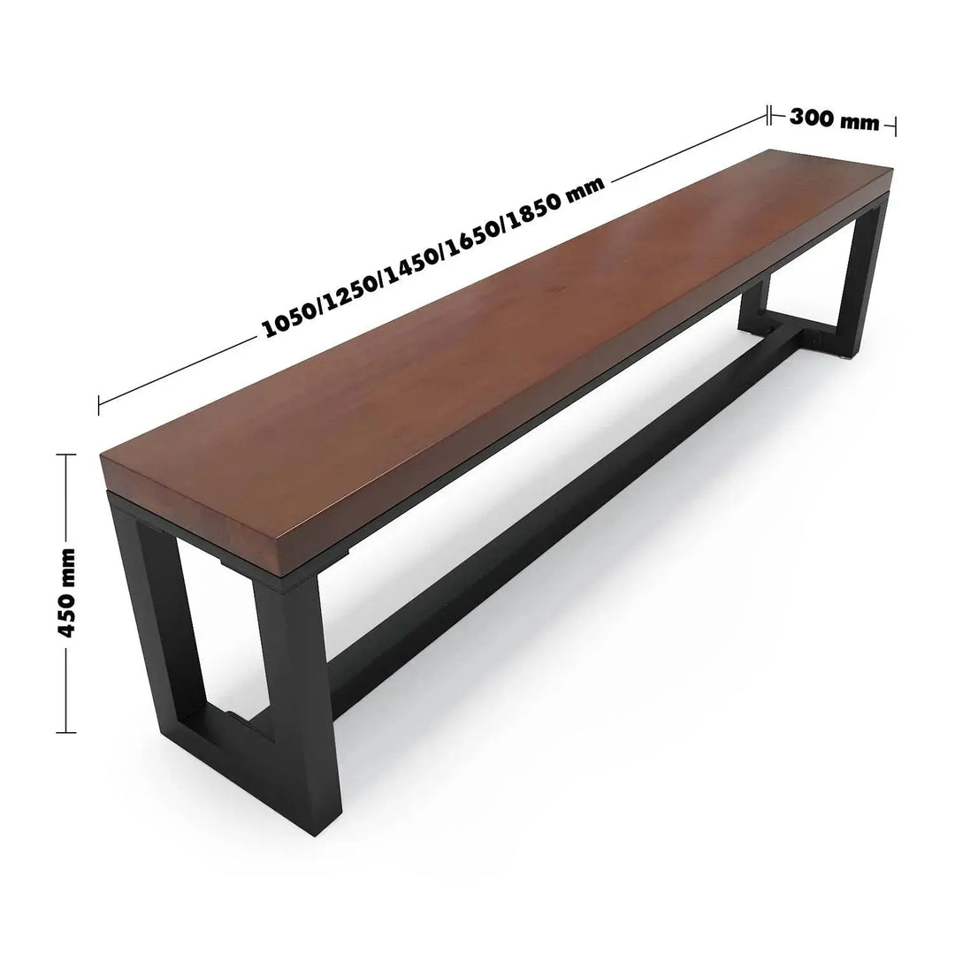 Industrial Pine Wood Dining Bench CLASSIC