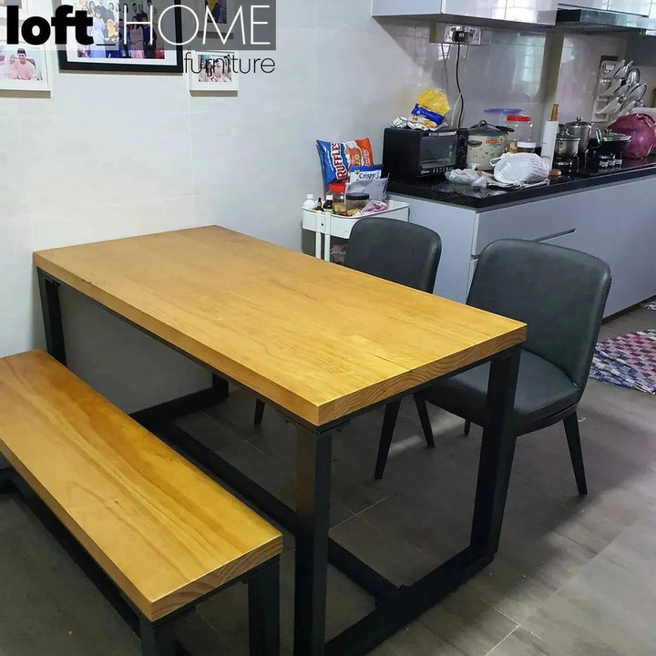 Industrial Pine Wood Dining Bench CLASSIC