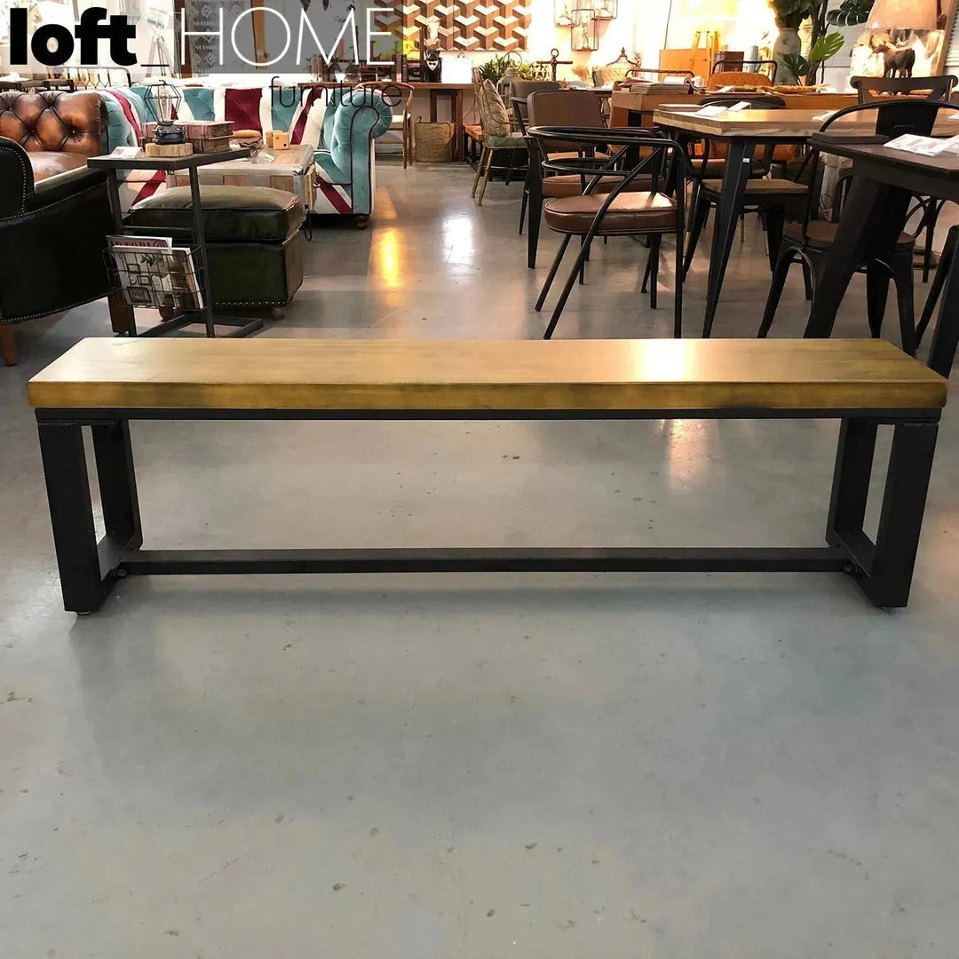 Industrial Pine Wood Dining Bench CLASSIC
